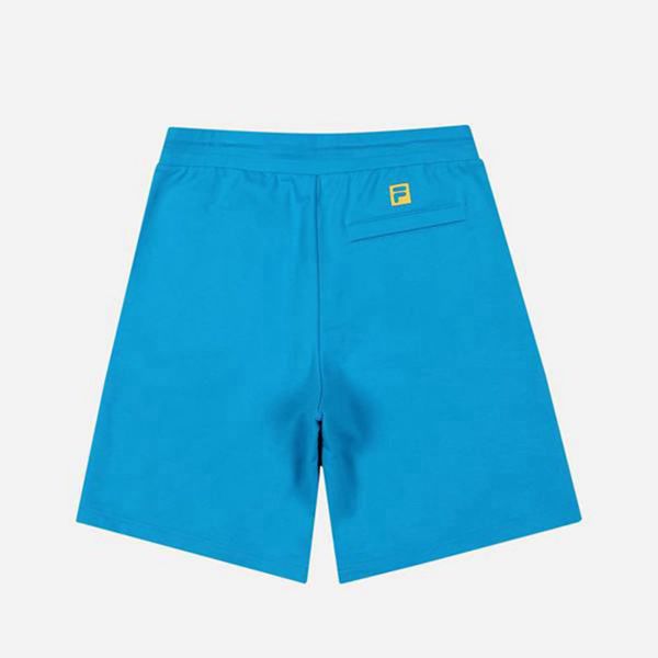 Fila Moda Nella Logo Men's Shorts - Blue,NZ 902-39418